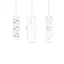 Nanocable Regleta de 3 Tomas, 1.4 m, Blanca